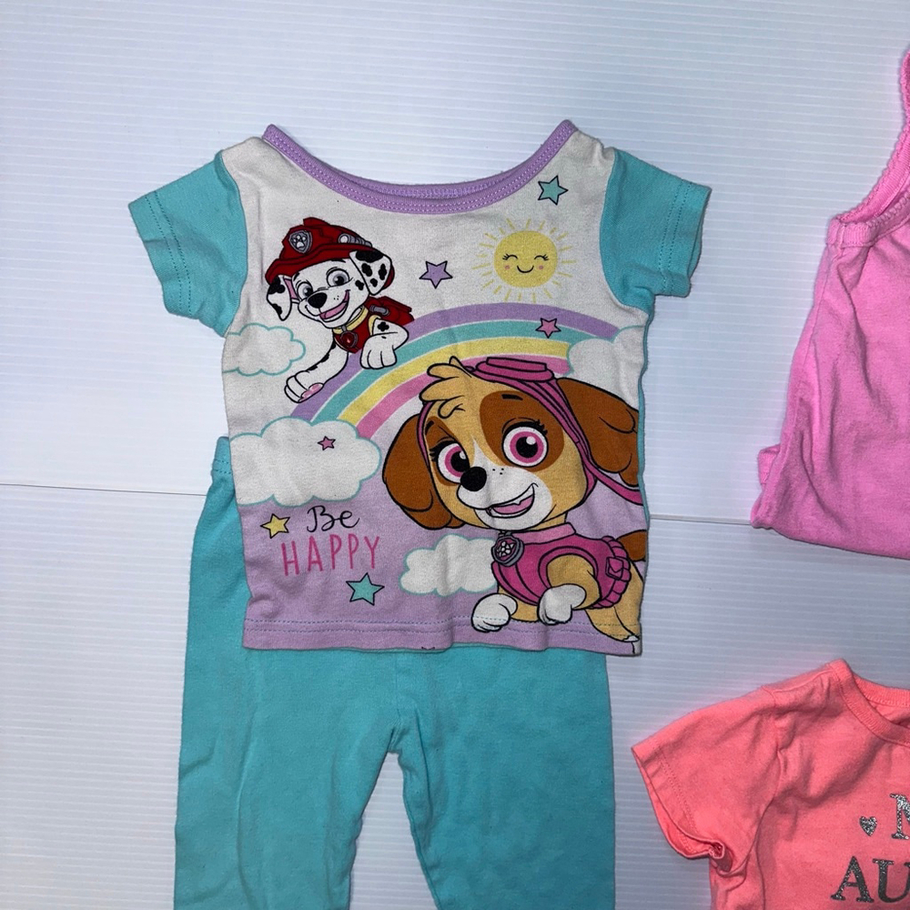Lot of 4 Items Baby Girl Toddler 24 Months Pink Blue Clothing Bundle - Picture 3 of 12